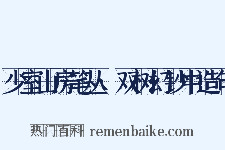少室山房笔丛·双树幻钞中造句是什么意思的图片